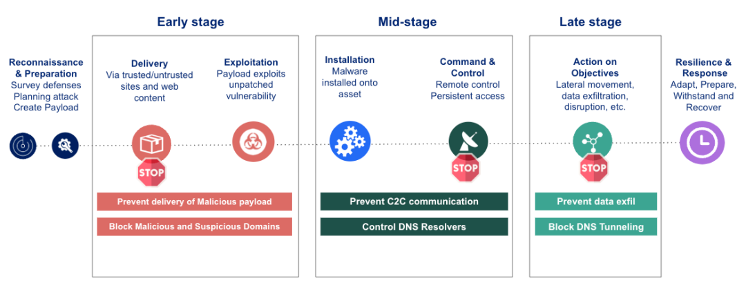 Diagram of DNS attack chain